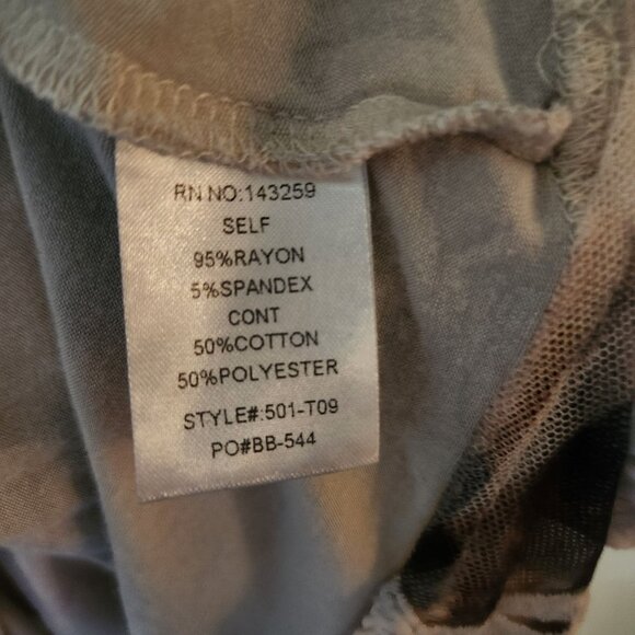 The Shabby Tree Tie Dye Lace Trim Tank Top Women's Size XL - Picture 3 of 5